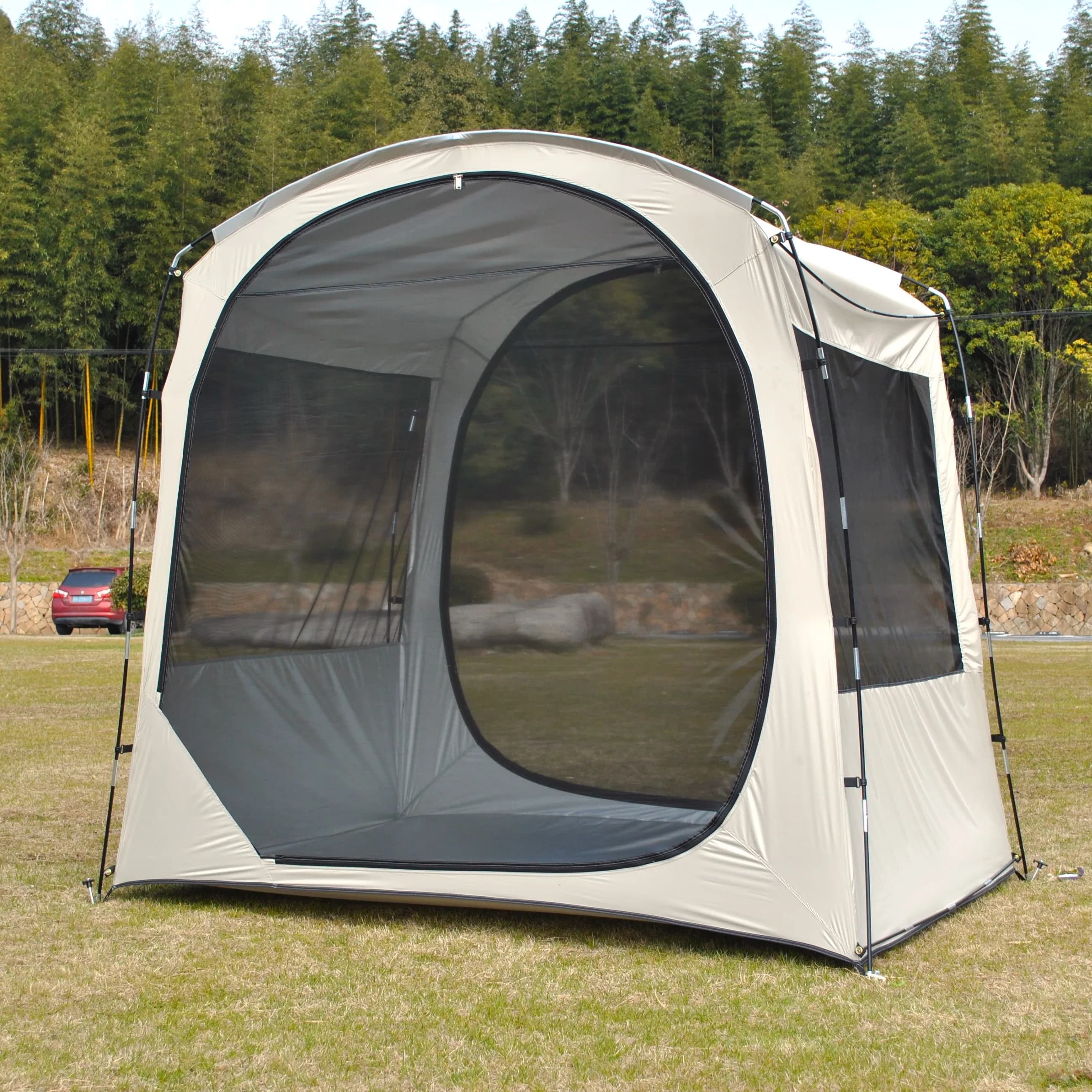 Gazebo Portatile per 2 Persone con Protezione da Sole e Insetti, Tenda da Esterno per Giardino, Campeggio e Cortile