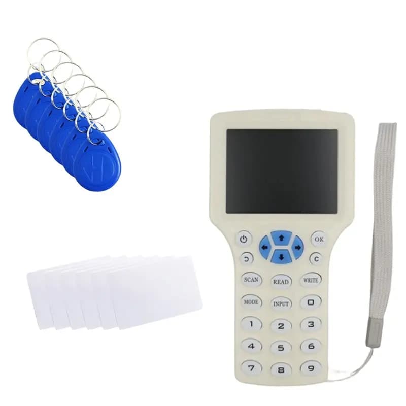Copiatore di Chiavi Intelligenti Y14A, Programmatore di Schede per Controllo Accessi, Lettore/Scrittore RFID NFC IC ID 125Khz 13.56Mhz, Duplicatore di Schede con Crittografia