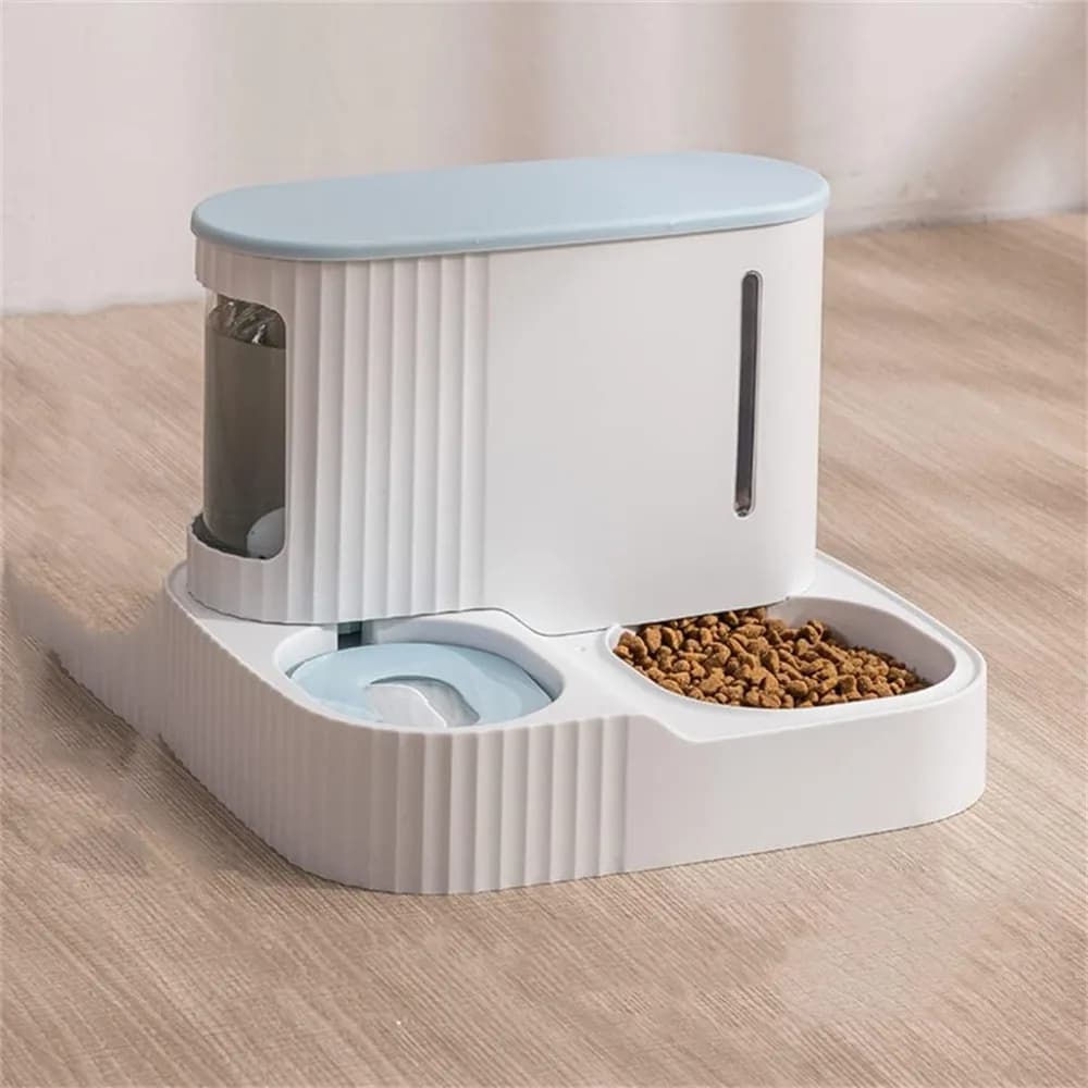Alimentatore automatico per animali domestici Ciotola per cibo per gatti Distributore d'acqua per cani Fontana per animali domestici Ciotola per acqua per gattini Pubby Contenitore per alimentazione 2 in 1