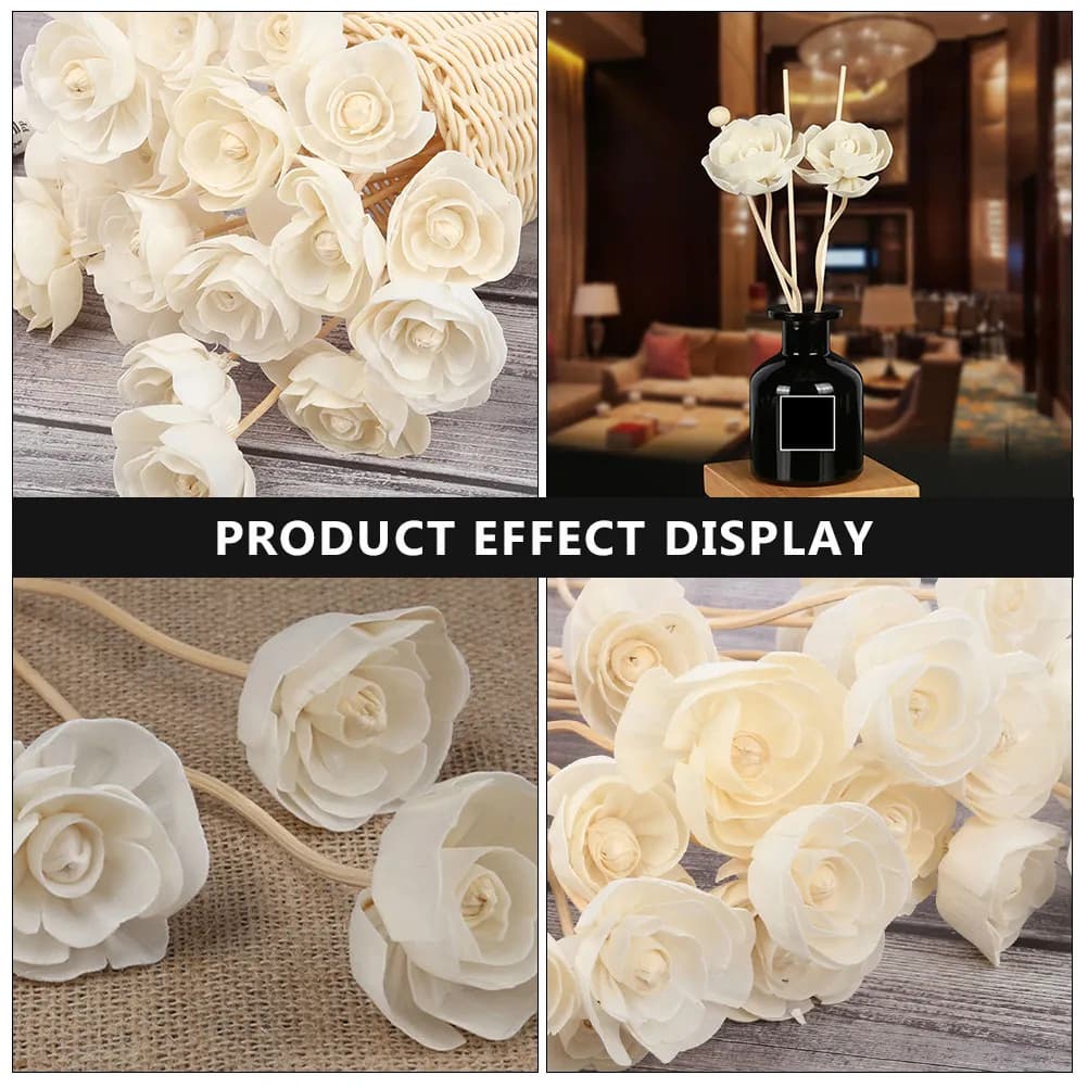 6Pcs Reed Diffuser Sticks Aroma Rattan Scented Replacement Sticks Natural Relaxing Home Air Freshener Decoration