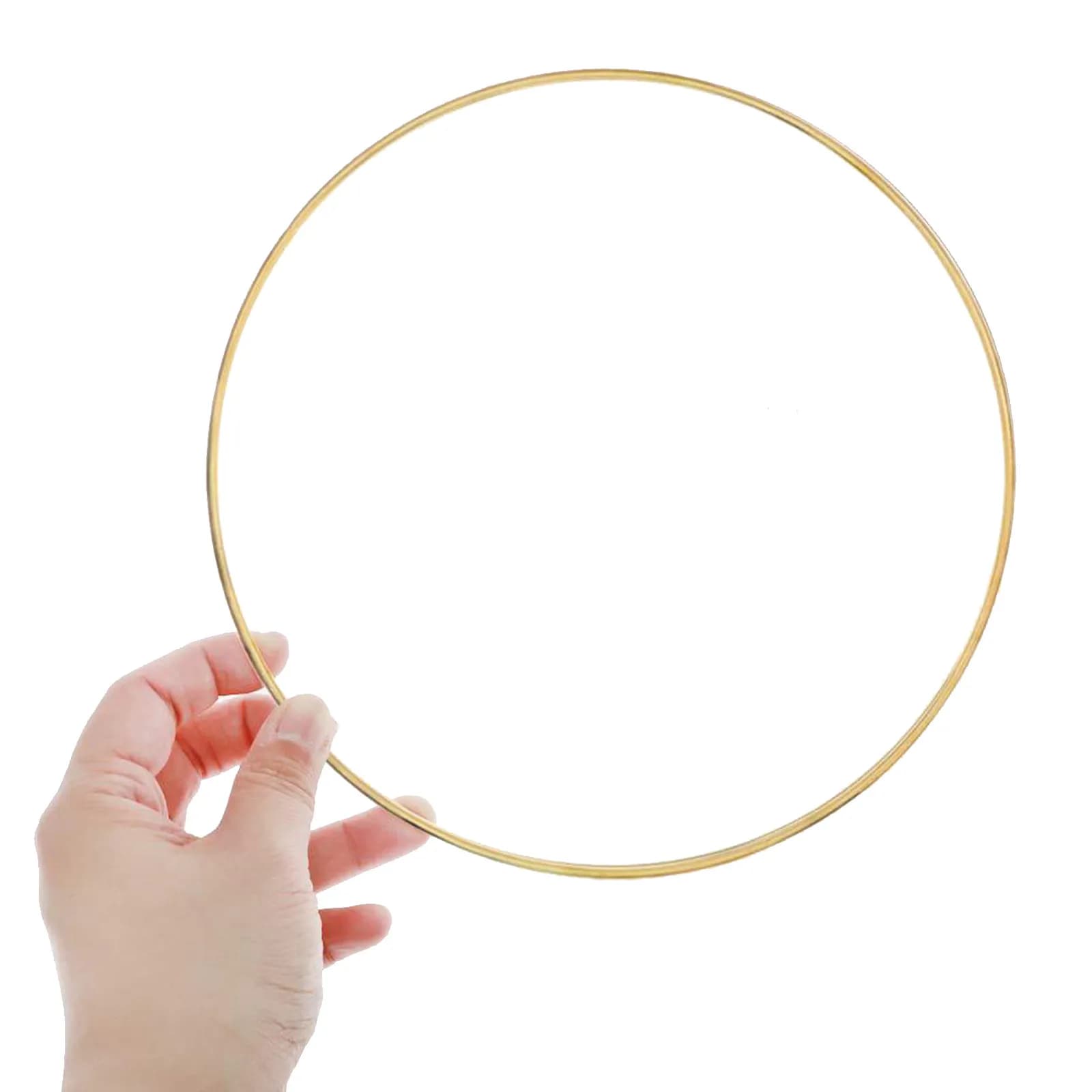 10Pcs Dreamcatcher Metal Rings Round Craft Hoops DIY Circles Wear Resistant for Home Natural Decor Craft Hoops