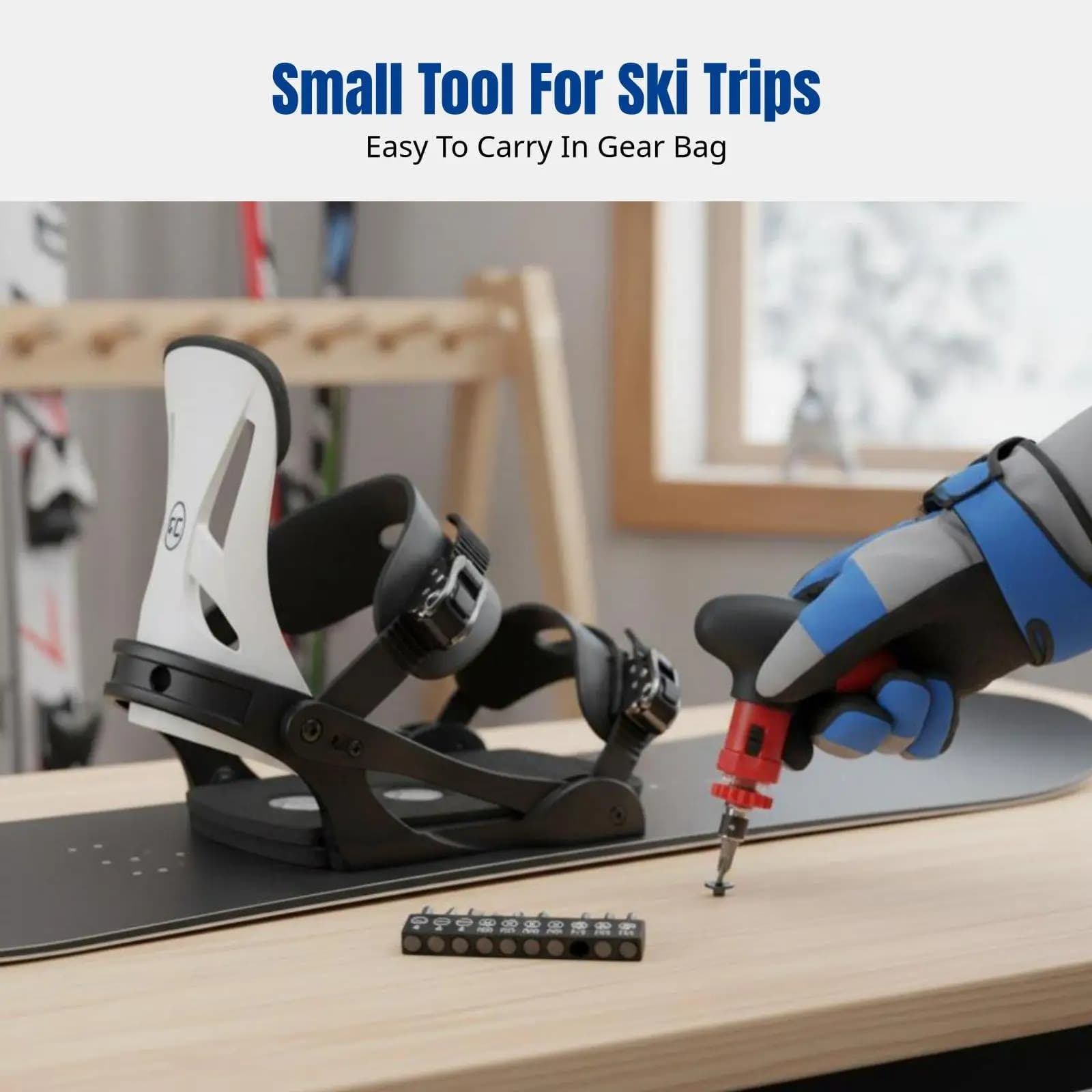 PH3 Ratchet Ski Binding Screwdriver Multi-bit Tool Portable Cross Head for Snowboard Strap Repair