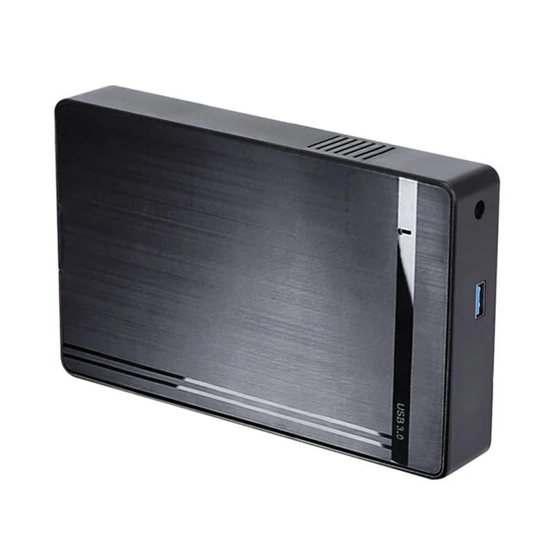 Case per HDD da 3,5 pollici, adattatore SATA a USB 3.0, disco rigido esterno, spina US