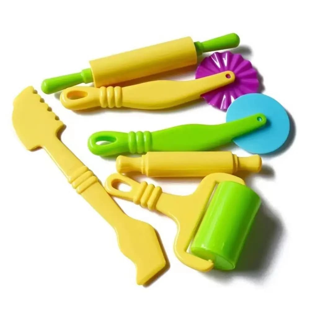 Plastic Playdough Model Tool 3D Clay Toys 3D Plasticine Tools Tool Kit Creative Playdough Set Clay Moulds DIY Clay