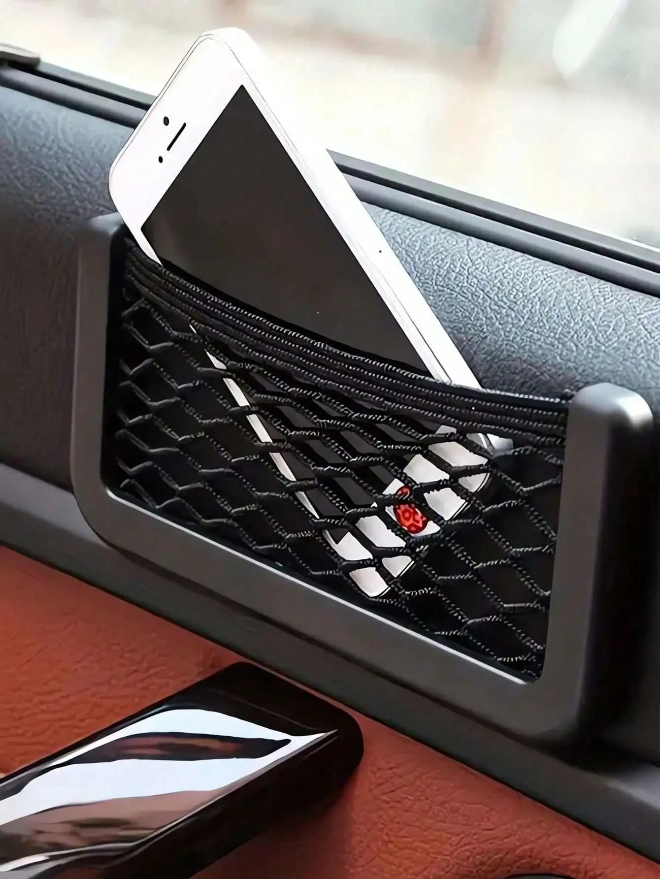 1/2 Pezzi Rete Elastica Portaoggetti per Auto, Rete Universale da Appendere, Organizer per Bagagliaio, Essenziale per Viaggi