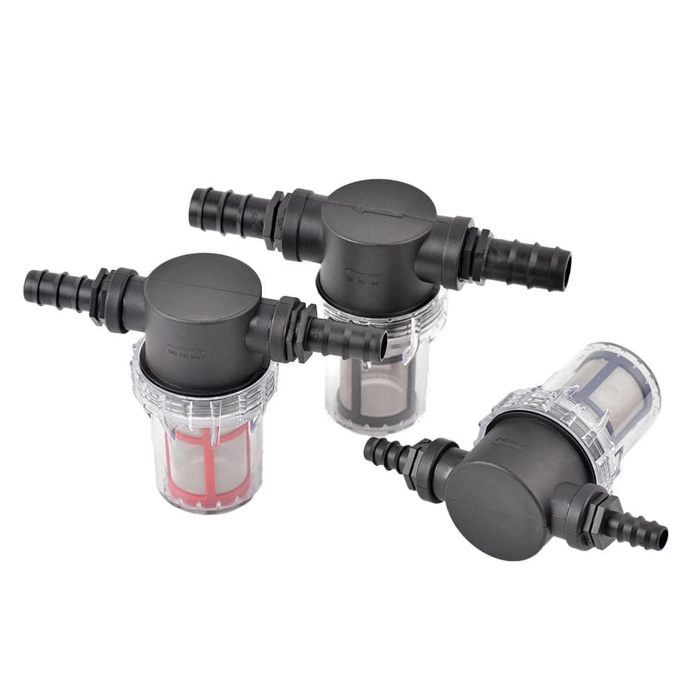 40-200 Mesh large flow visible filter connector at Barb 16mm 20mm tube Pre-filter irrigation garden agricultural tool 1 pc