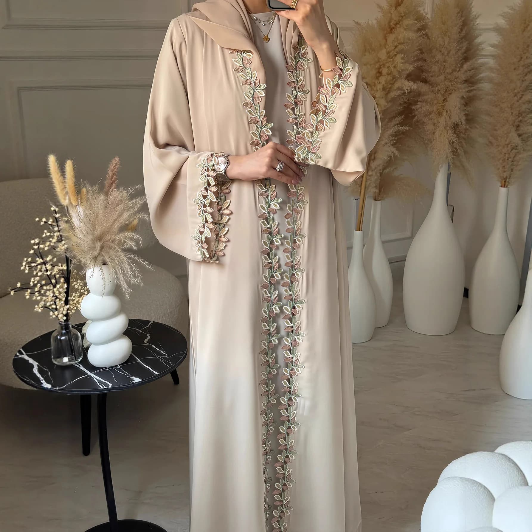 Dress Eid Cardigan Abaya Woman Lace Dresses Jalabiya Muslim Dresses Morocco Dubai Abaya Arab Long Dress Caftano Islam Ramadan