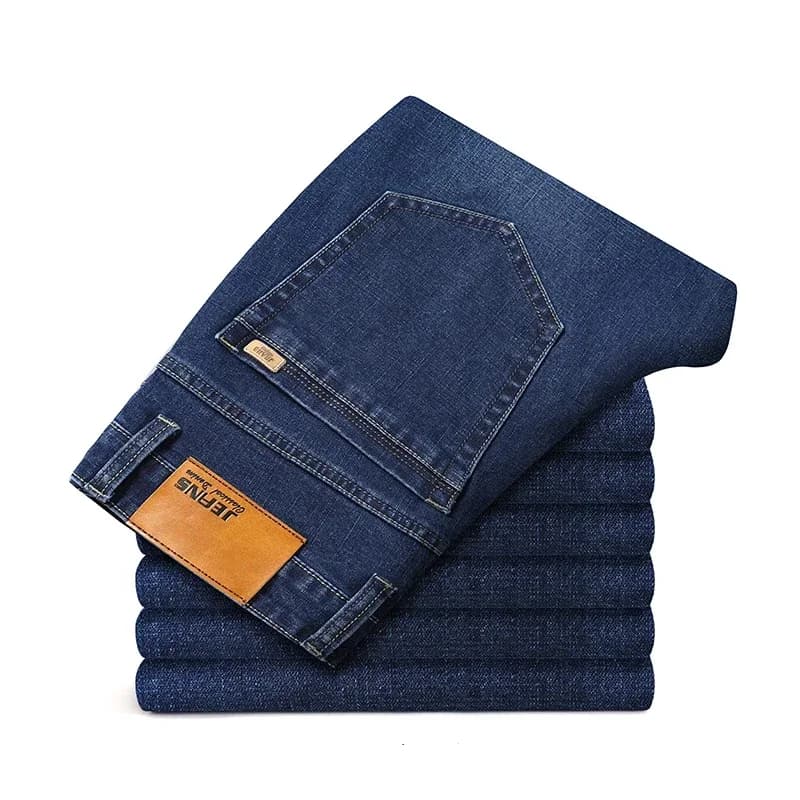 Pantaloni dritti da uomo Jeans da uomo oversize neri Pantaloni in denim Abbigliamento classico di marca Tuta di grandi dimensioni 35 40 42 44 46