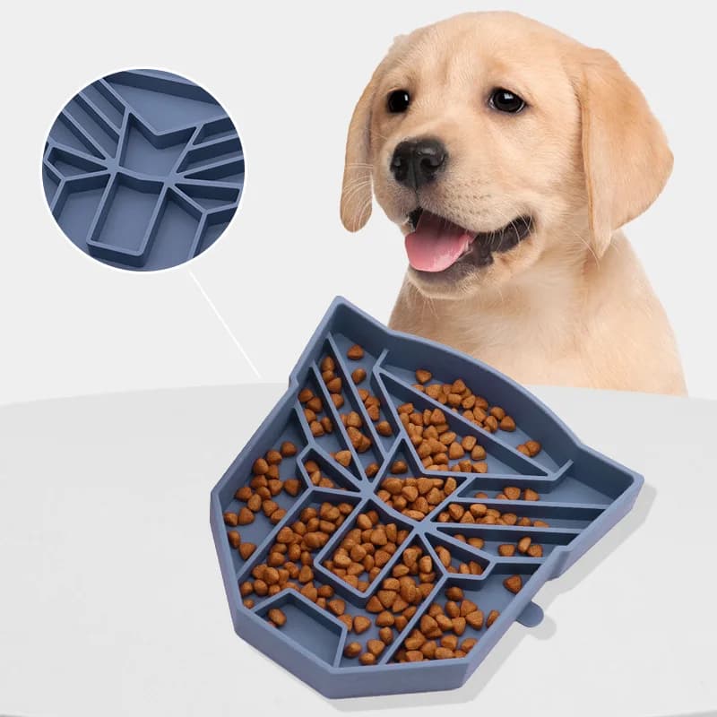 Ciotola Lenta per Cani Anti-ingozzamento e Anti-ribaltamento con Ventosa - Forniture per l'Alimentazione Lenta del Cane
