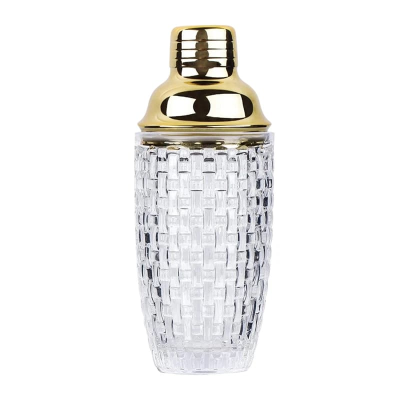 Set shaker per cocktail in vetro da 13 once - Shaker in vetro per cocktail, shaker per bevande, cocktail e cocktail shaker color oro