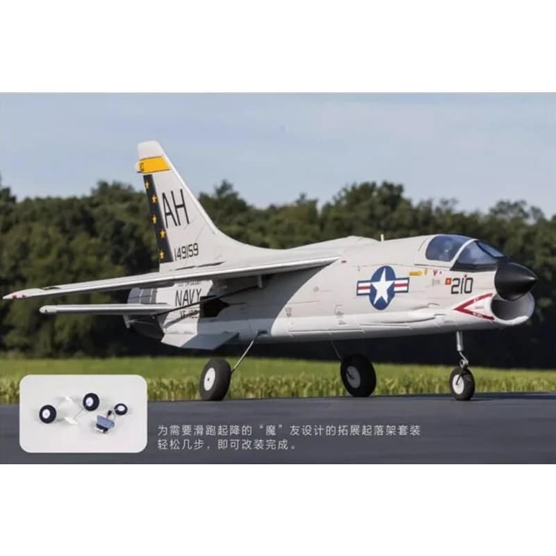 Nuovo Aeroplano RC Freewing F-8E Crusader con Ventola Intubata da 64mm, Apertura Alare 545mm-825mm, Aereo Telecomandato per Appassionati di Aviazione