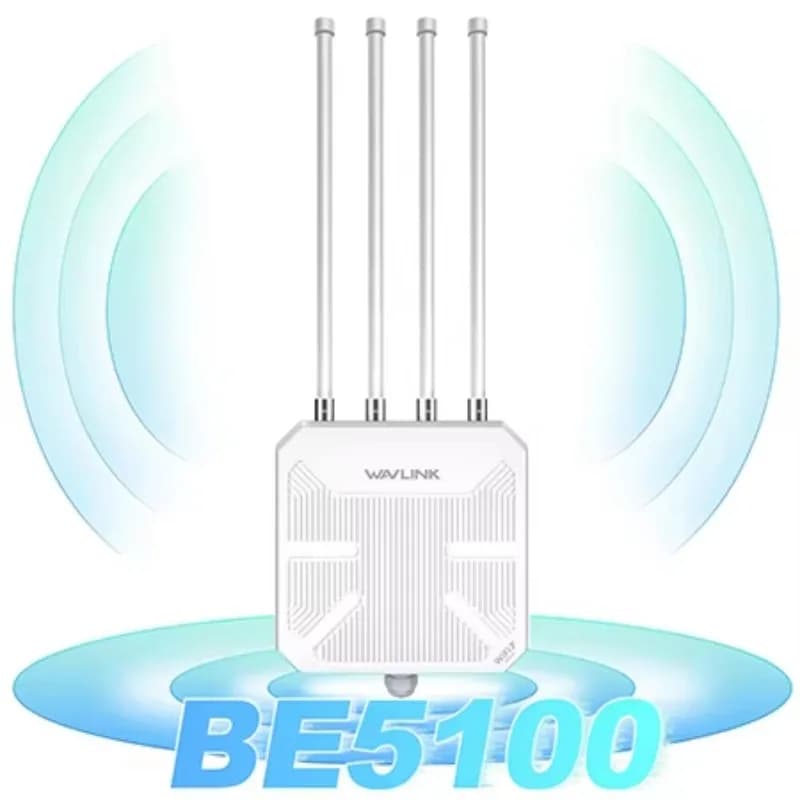 Hot Sale New WAVLINK WN573HBE2 WiFi 7 BE5100 Outdoor Router Dual Band 2.5G WAN/LAN IP67 Waterproof PoE Mesh AP Repeater in stock