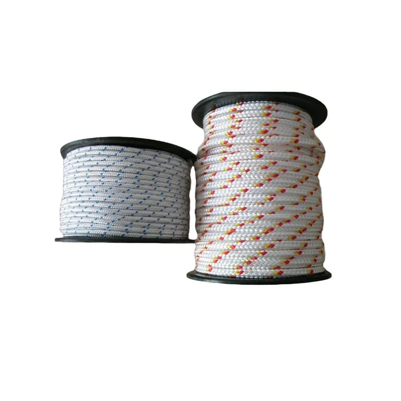 JINLI ROPE Cover Linee di ormeggio per navi in corda per yacht West Marine in vendita Uhmwpe con poliestere doppio intrecciato 8 mm x 100 m con bobina