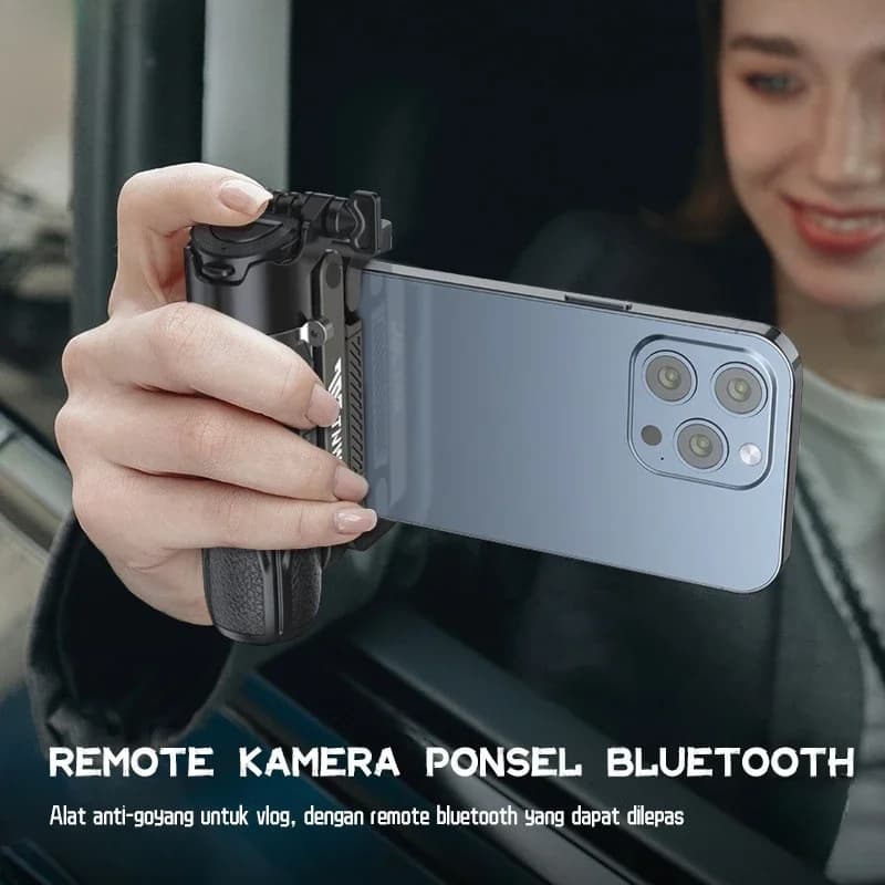 Mini treppiede espandibile P15 per selfie stick con telecomando, mini impugnatura per telefono per la riprese di video