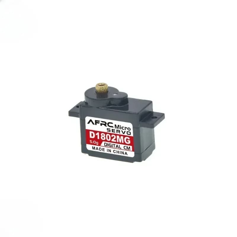 Micro Servo Digitale in Plastica D1802 5g con Motore Senza Nucleo 3.7-6V per Modelli RC, Micro Aerei, Elicotteri, Robot e Parti Fai-da-Te