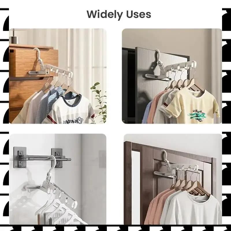 A44U Portable Foldable Travel Clothes rack Foldable Clothes rack Travel clothes hangers Clothes rack