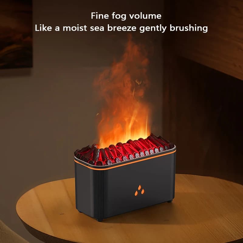 Essential Oil Diffuser with Safe Flame Simulation and Silent Operation, Suitable for Home, Office and Love Improvement