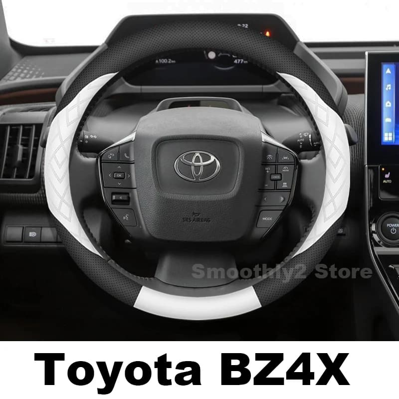 Coprivolante in Pelle per Toyota BZ4X 2022 2023 2024, Accessori Interni Auto per Toyota BZ4X 2024