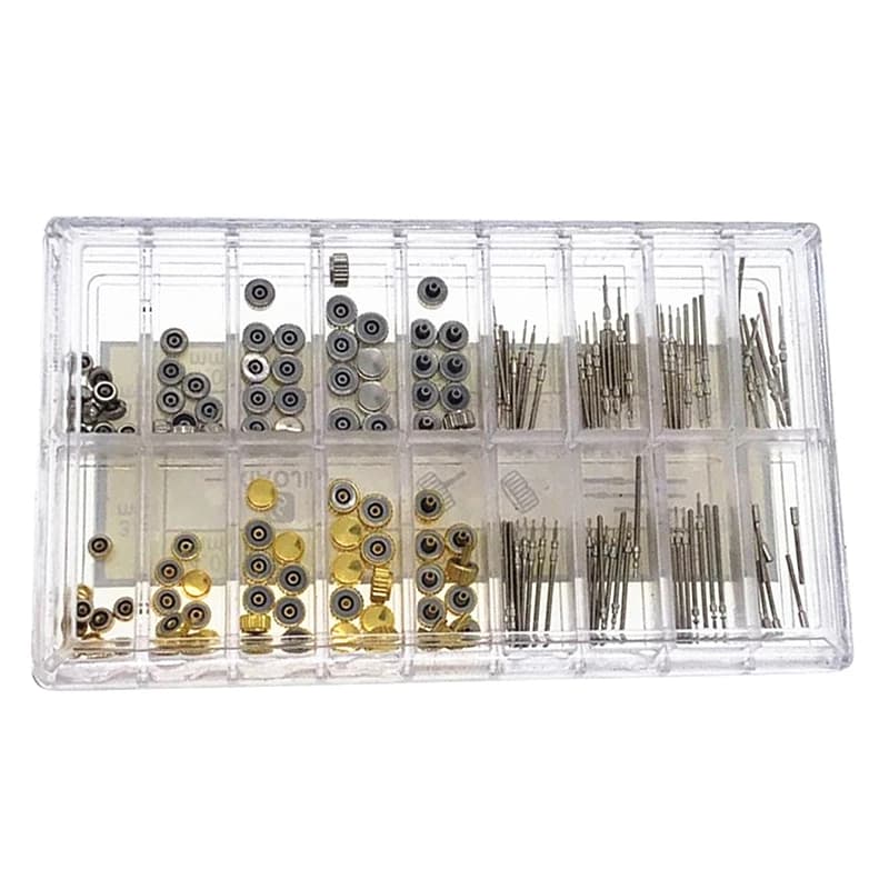 New 170 Pz/Box Clock Crown Parts Replacement Parts Assorted Head Cup Accessories for Watches Repair Tools Kit Tools