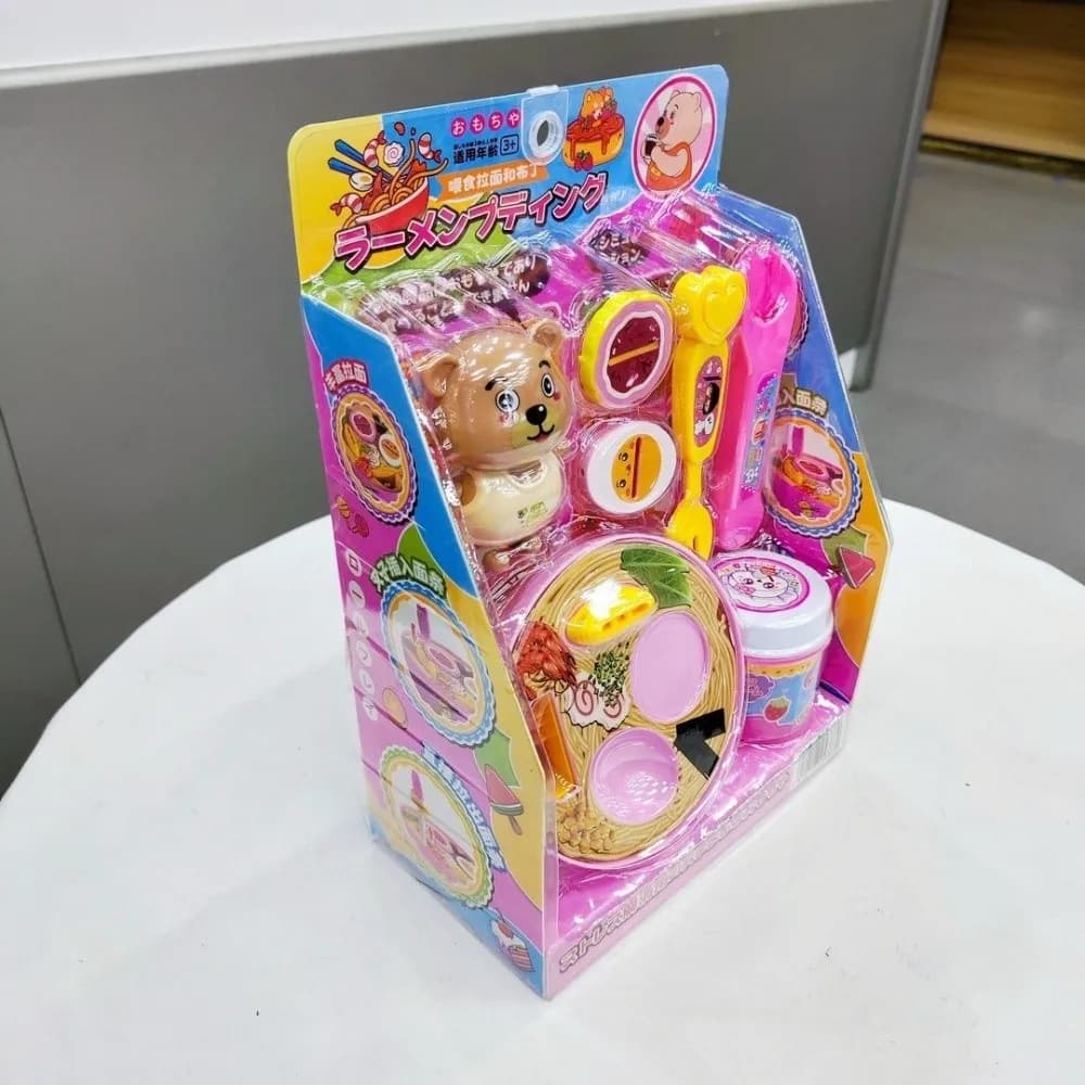 Kawaii Simulazione Cibo Budino Set di alimentazione Gioco di ruolo Caratteristica Decompressione creativa Prima educazione Lunch Box Stile Play House