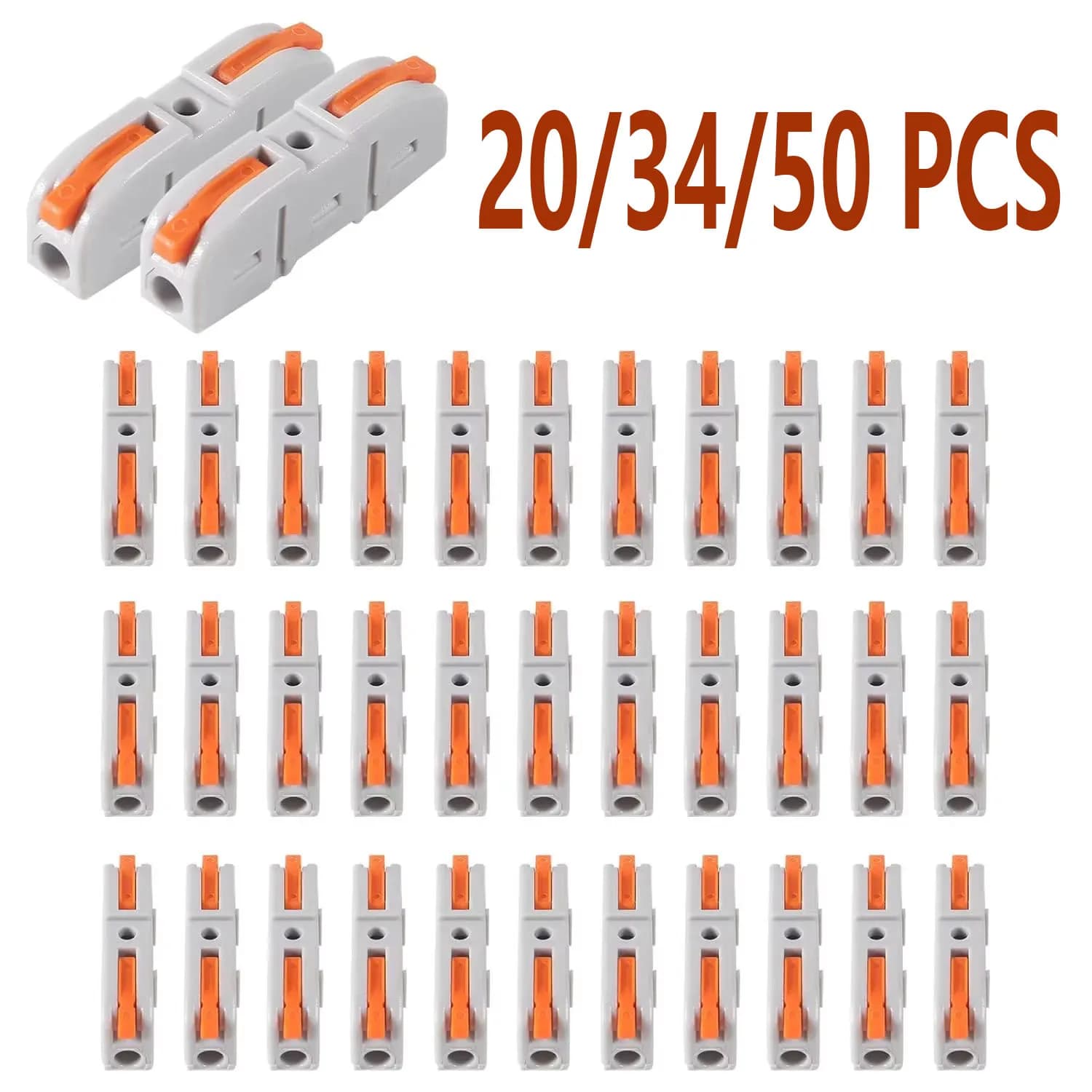 20/34/50-piece lever cable connectors, 1 to 1, cable connector for electrical connectors