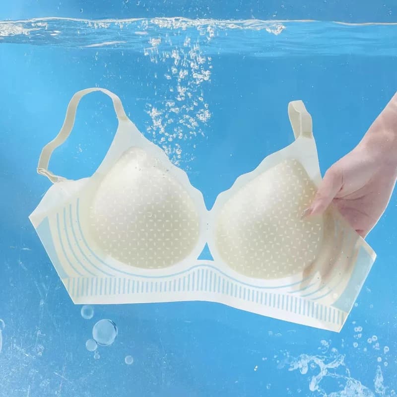 Reggiseno confortevole senza cuciture di grandi dimensioni per donna Intimo ghiacciato traspirante senza marmo Abbigliamento da donna integrato