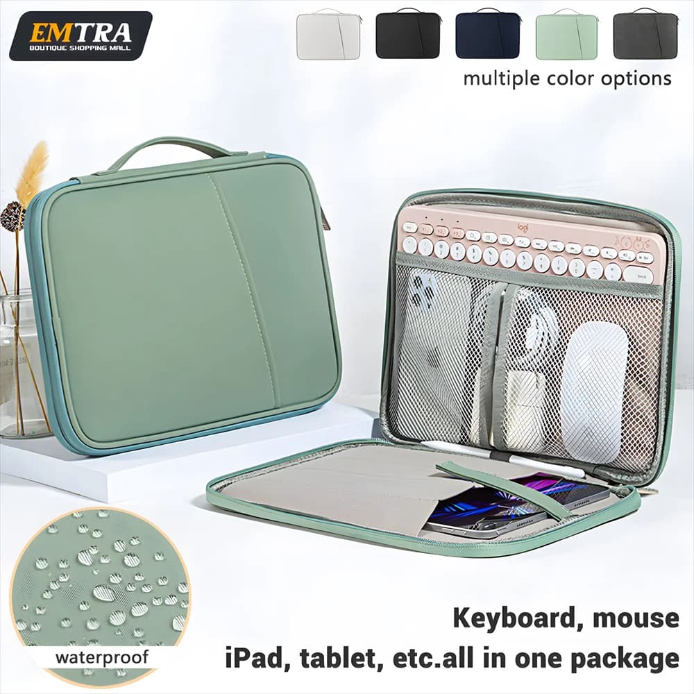 EMTRA Borsa Tablet Per iPad Mini 6 Custodia Air 4 5 Pro 11 12.9 7th/8th/9th Cover Per XiaoMi Pad 5 10 kindle Custodia Antiurto