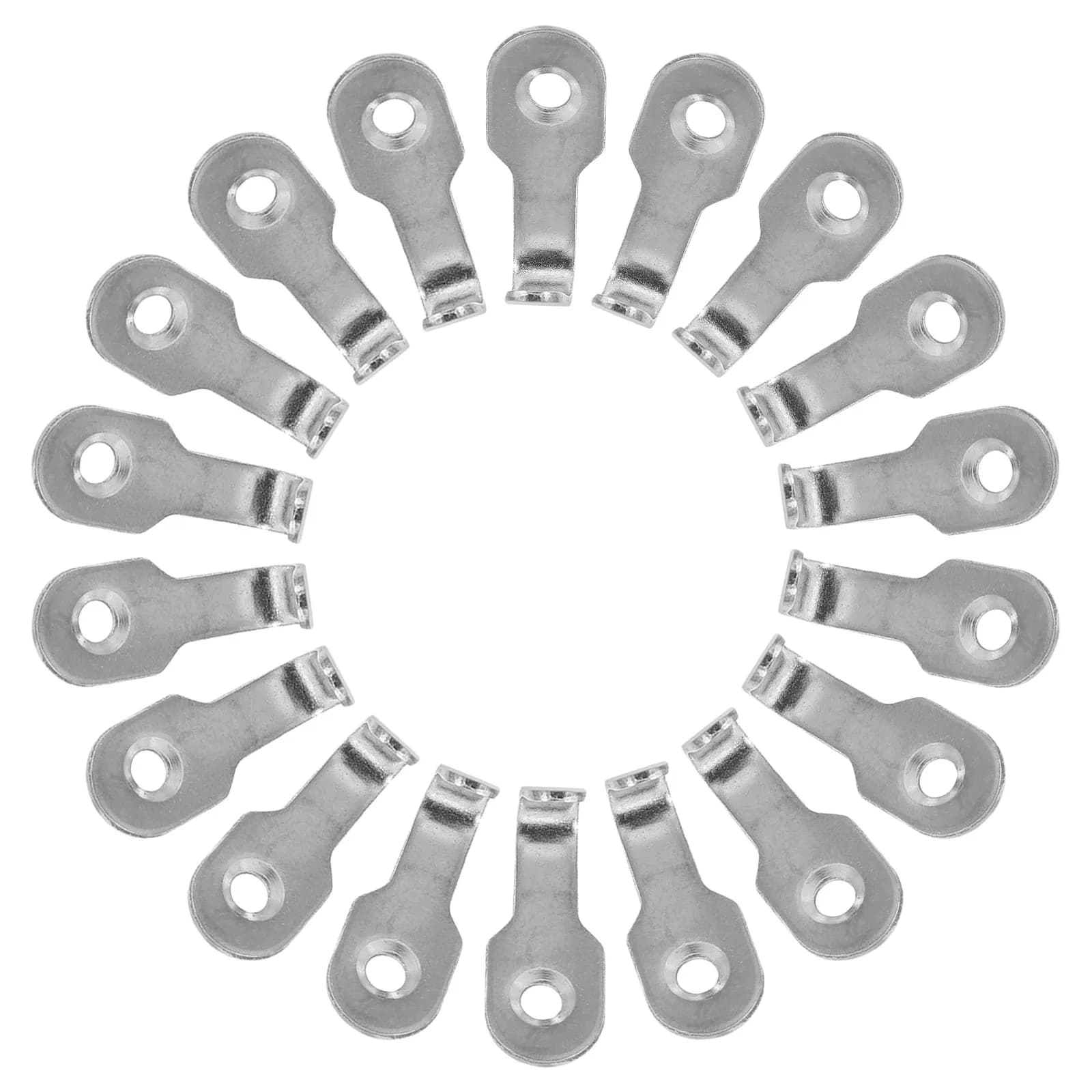 20 Pcs Hooks Bathroom for Hanging Garage Towel Silver Clothes Hanger Metal Wall