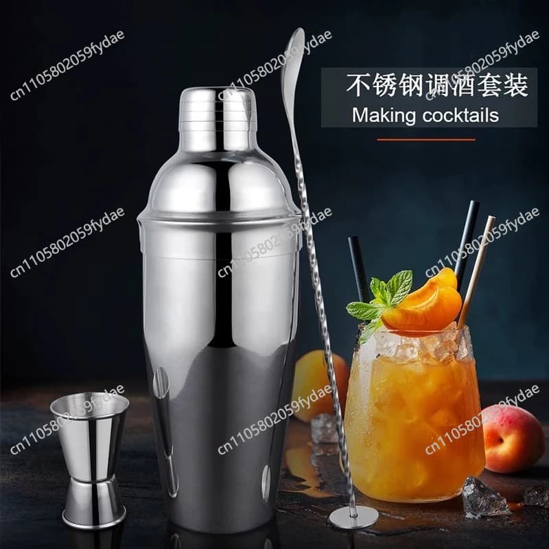 Set Shaker in Acciaio Inox 304 - Kit Completo Professionale per Cocktail per Principianti