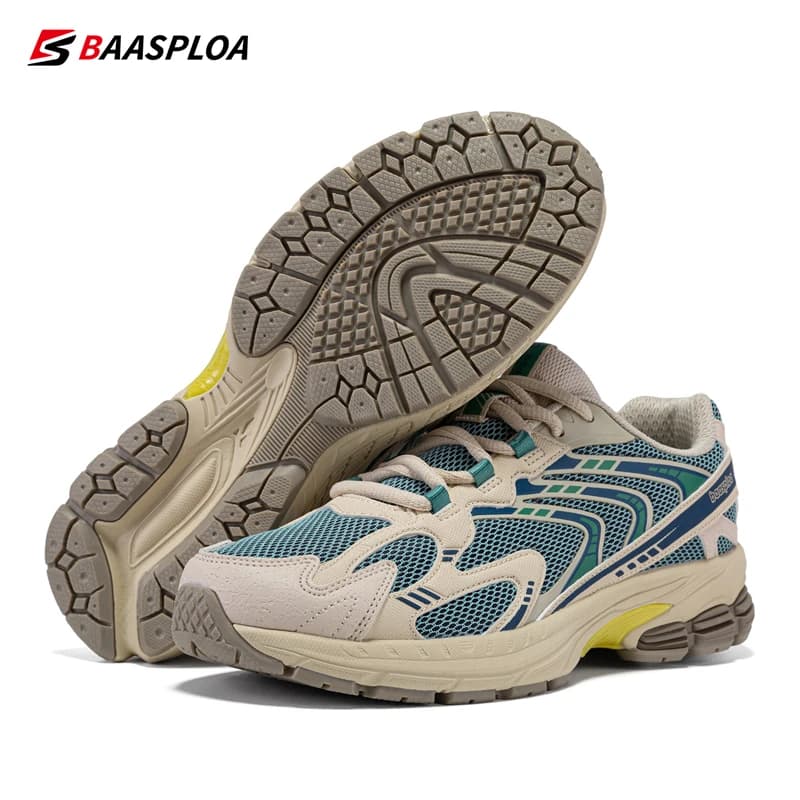 Bassploa scarpe da corsa da uomo scarpe da ginnastica Casual scarpe sportive traspiranti in rete per uomo Sneakers da passeggio leggere Tenis antiscivolo