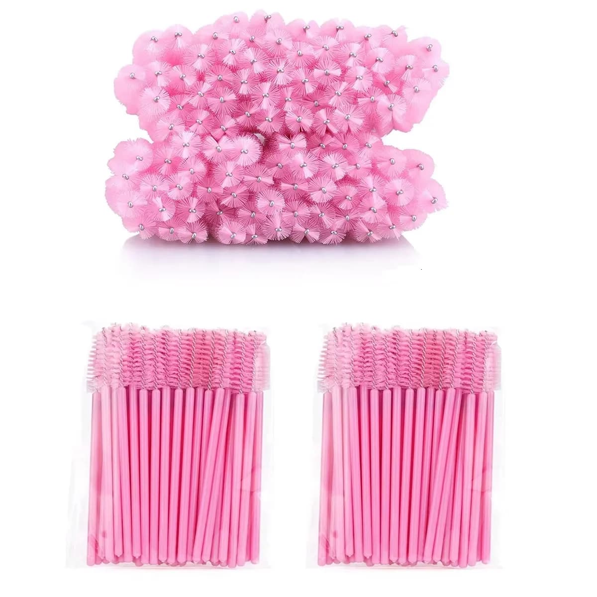 100 pz Lash Sopracciglio Pennello Spazzole Estensione Mascara Applicatore Bacchetta Monouso Micro Ciglia Pettine Pennello SpoolersMakeup Kit ciglia