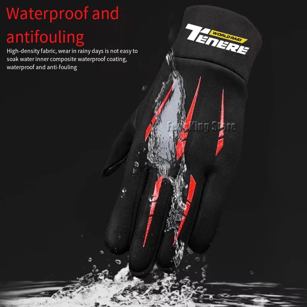 Moto antivento, impermeabile, attrezzatura da equitazione calda, guanti touchscreen a dita intere Per YAMAHA Tenere 700 World Raid