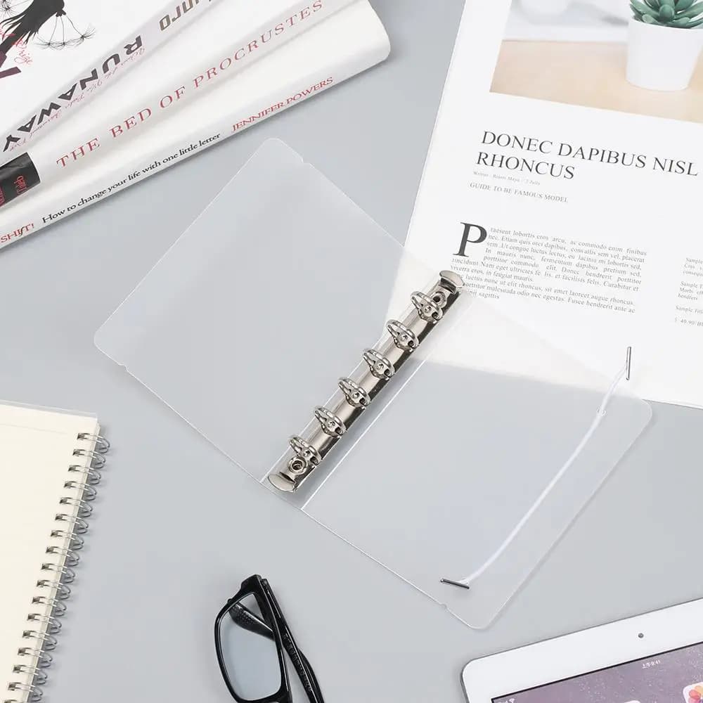 A4/B5/A5/A6/A7 New Vintage Plastic Shell Refillable Journal Diary File Folder Ring Binder Notepad Cover Notebook Shell