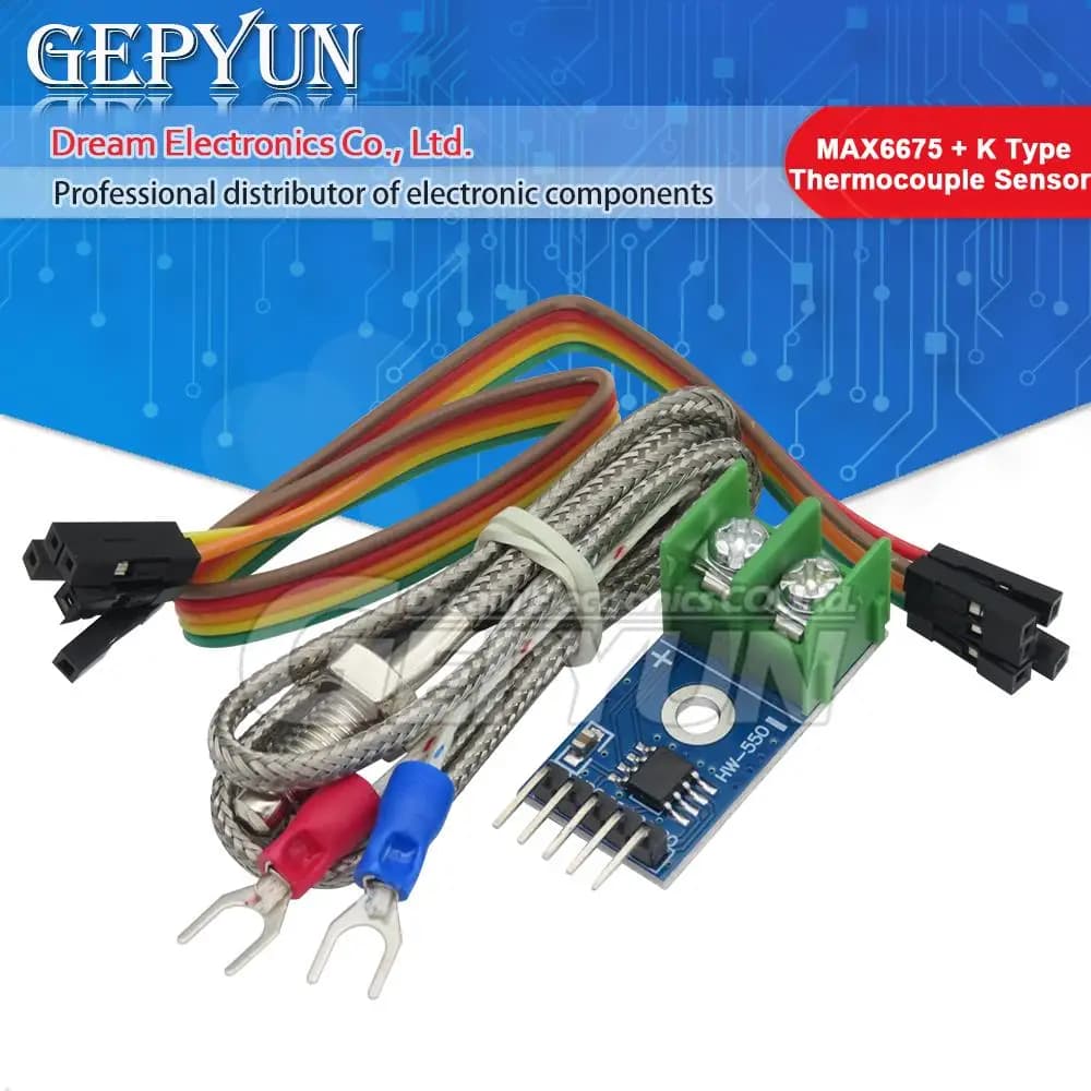 Modulo MAX6675 + gradi di temperatura del sensore termocoppia tipo K per arduino