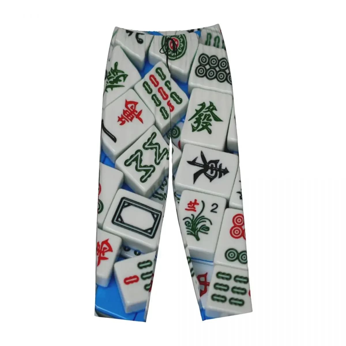 Pantaloni da Pigiama Personalizzati con Motivo Mahjong per Donne, Pantaloni da Notte con Tasche