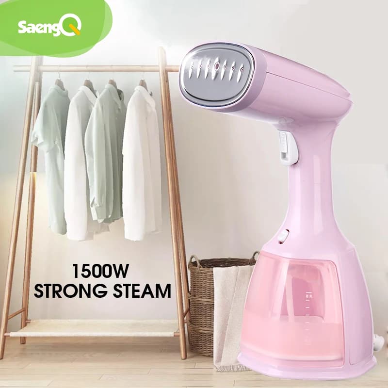 SaengQ Steam Iron Garment Steamer tessuto portatile 1500W Travel Vertical 350ml Mini Portable Home viaggiare per stirare i vestiti