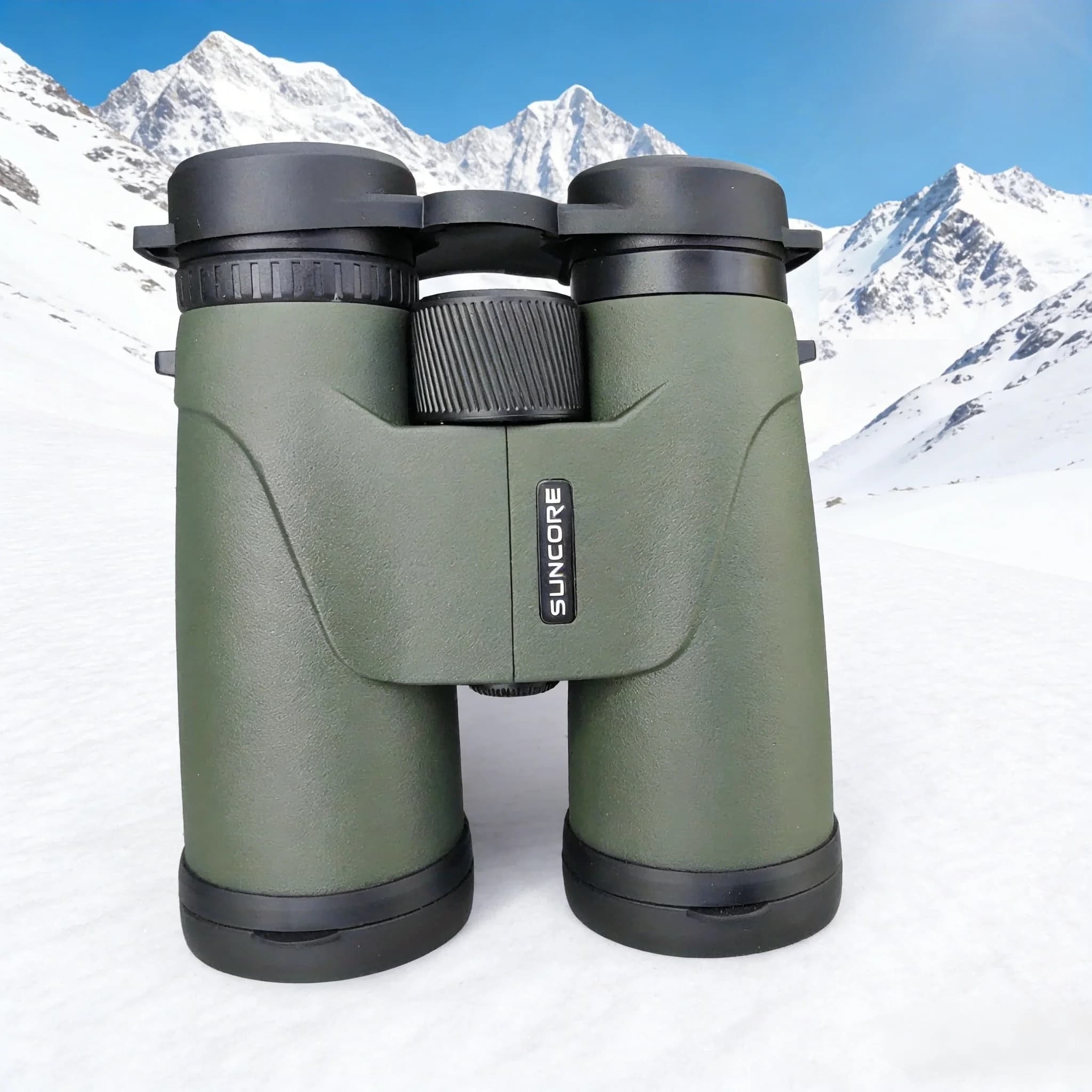 SUNCORE Binocolo leggero 10x42 per avventure all'aria aperta: caccia, uccelli, viaggi - Chiarezza HD,