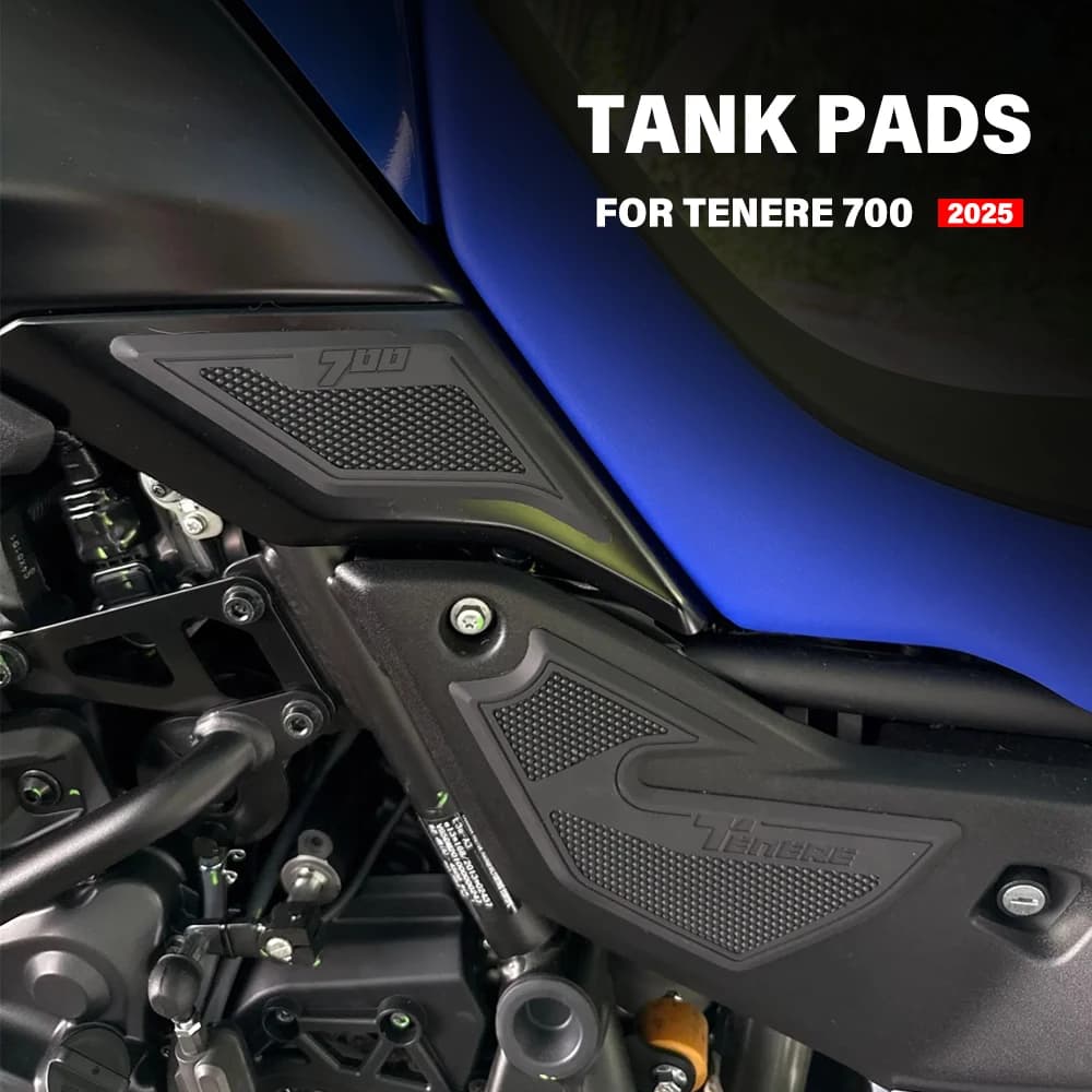 For YAMAHA TENERE 700 2025 Accessories Tank Pad Protector Covers Tankpad Knee Anti-slip Pads Rubber Sticker