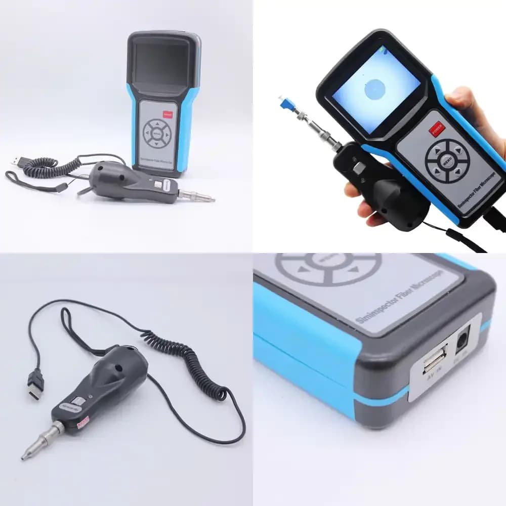 SIMINSPECTOR-T1 High Quality Fiber Microscope Fiber Cleaning Fiber Optic Connector Inspection