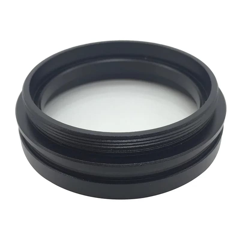Lente Barlow di protezione dell'obiettivo ausiliario per microscopio stereo 1X con filettatura di montaggio da 1-7/8" (48 mm).