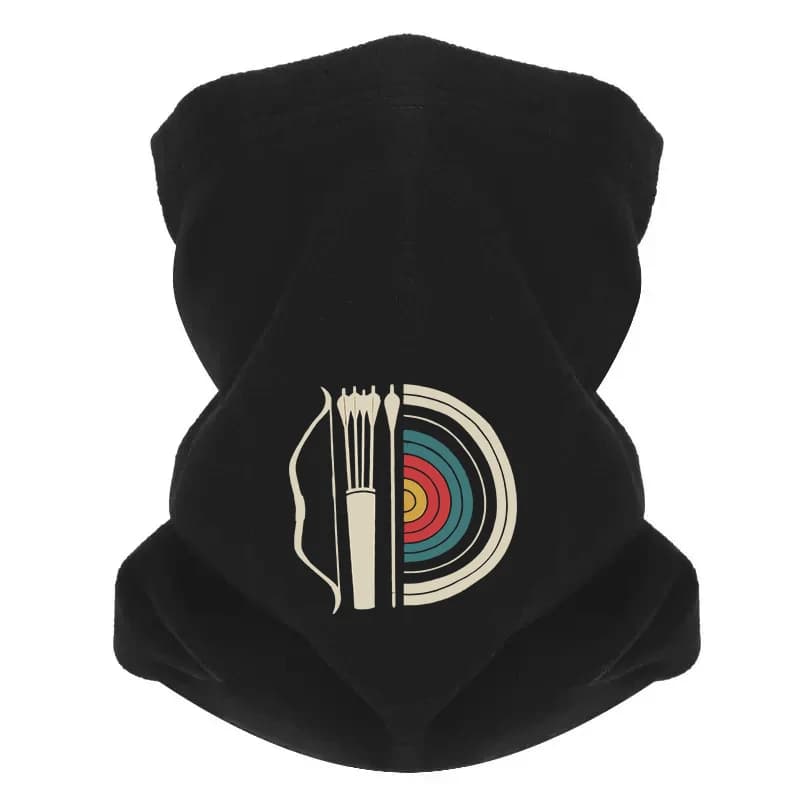 Arco frecce bersaglio tiro con l'arco sport Uomo Sciarpa da esterno Maschera Ghetta per il collo Cappello Berretto da donna Copricapo Antivento Tenere al caldo Inverno Multifunzione