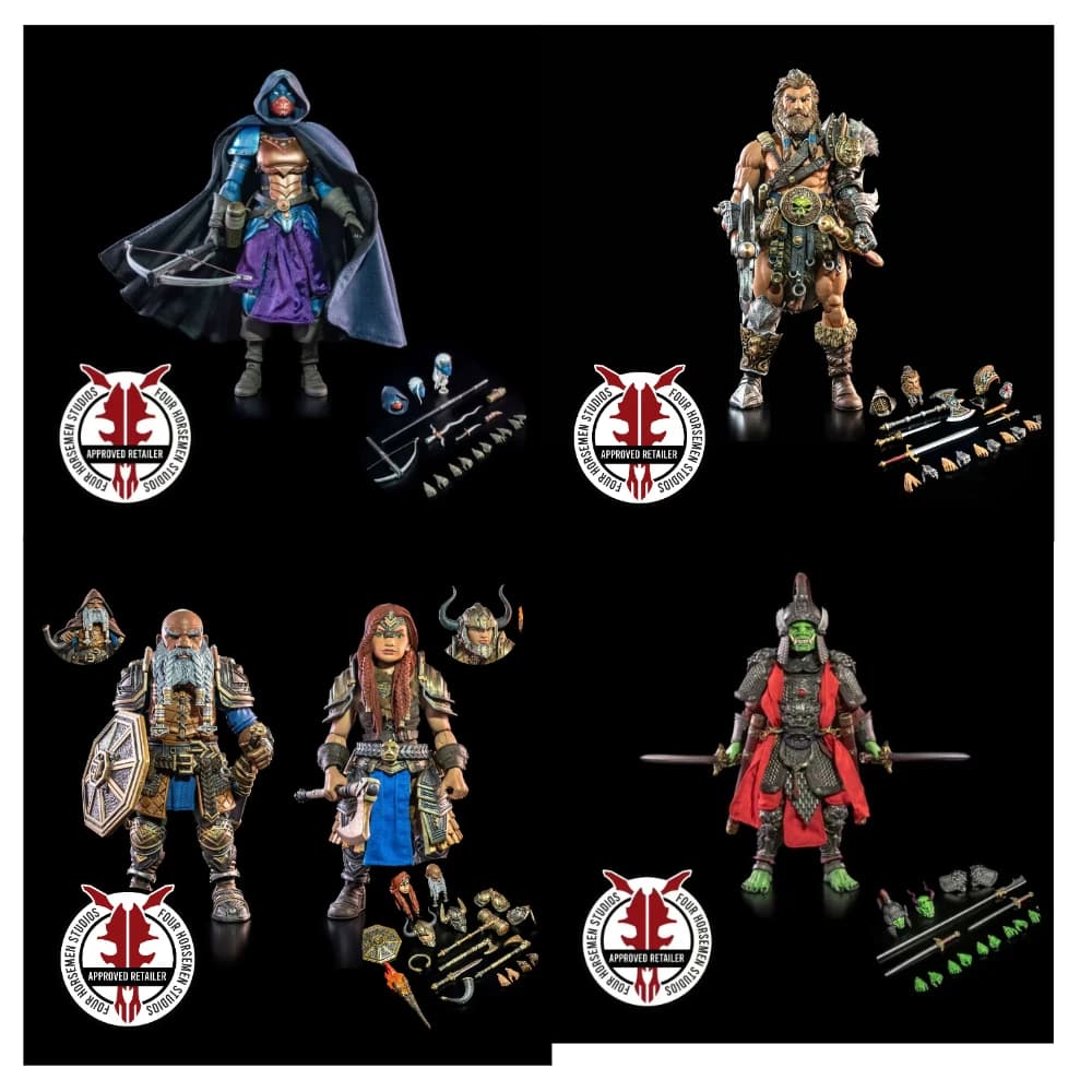 Disponibile - Action Figure da Collezione Personaggio Atrus Patar 7 Pollici - Four Horsemen Mythical Legion Star Bear Wave Conqueror