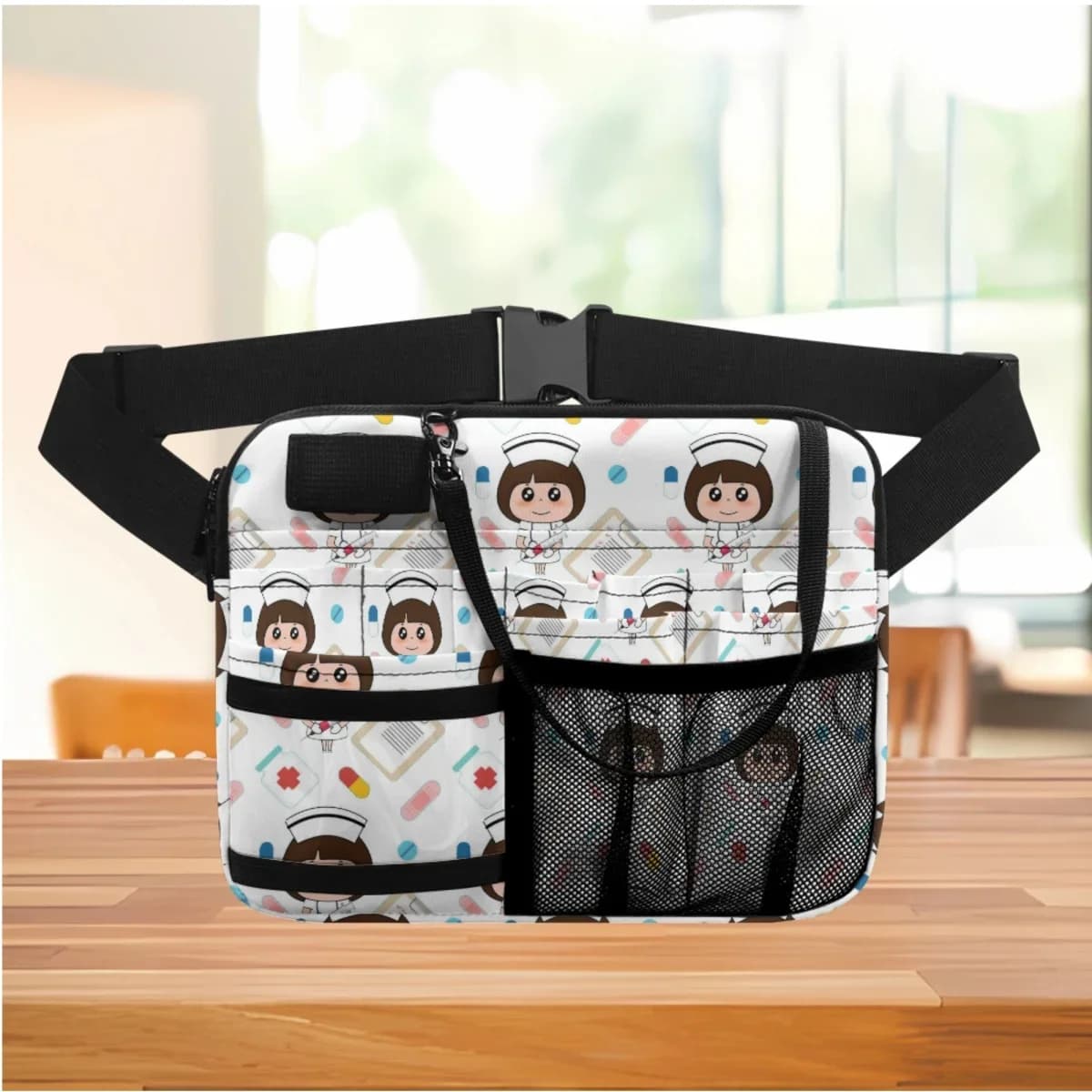Borsa da Cintura alla Moda per Donne, Marsupio Portatile per Studenti di Medicina, Borsa Multitasca Femminile con Cinturino Regolabile, Organizer