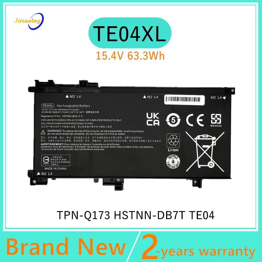 TE04XL Laptop battery For HP OMEN 15-AX200 Pavilion 15-BC200 TPN-Q173 HSTNN-DB7T TE04
