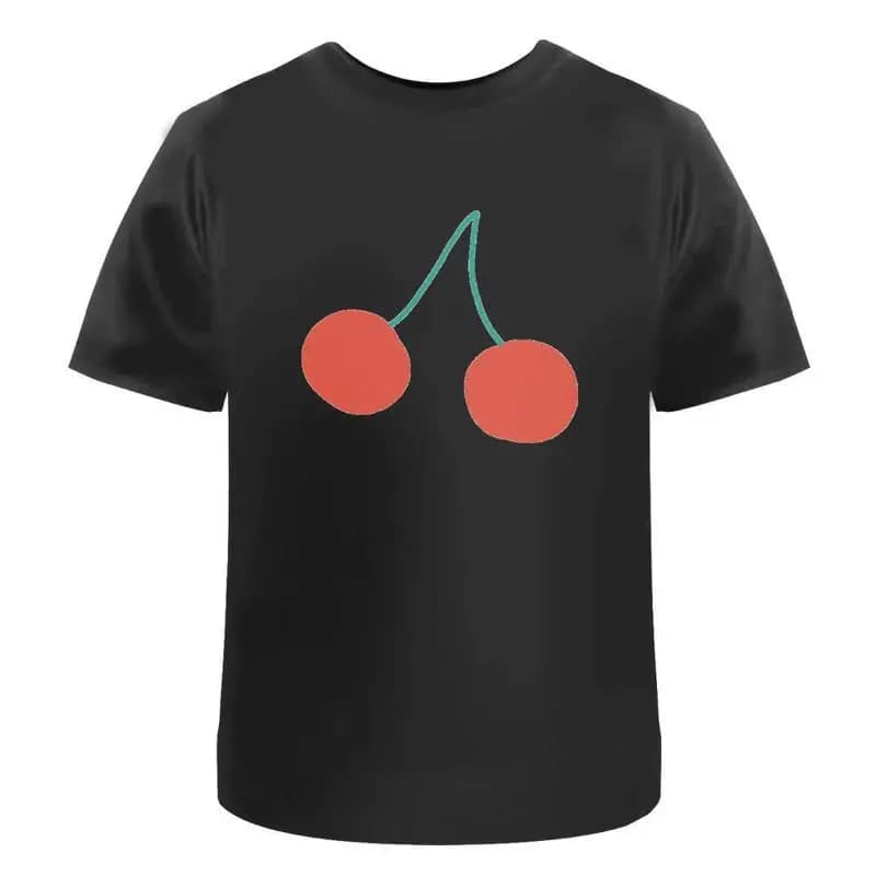 Ripe Cherries' Cotton T Shirt Ta038947