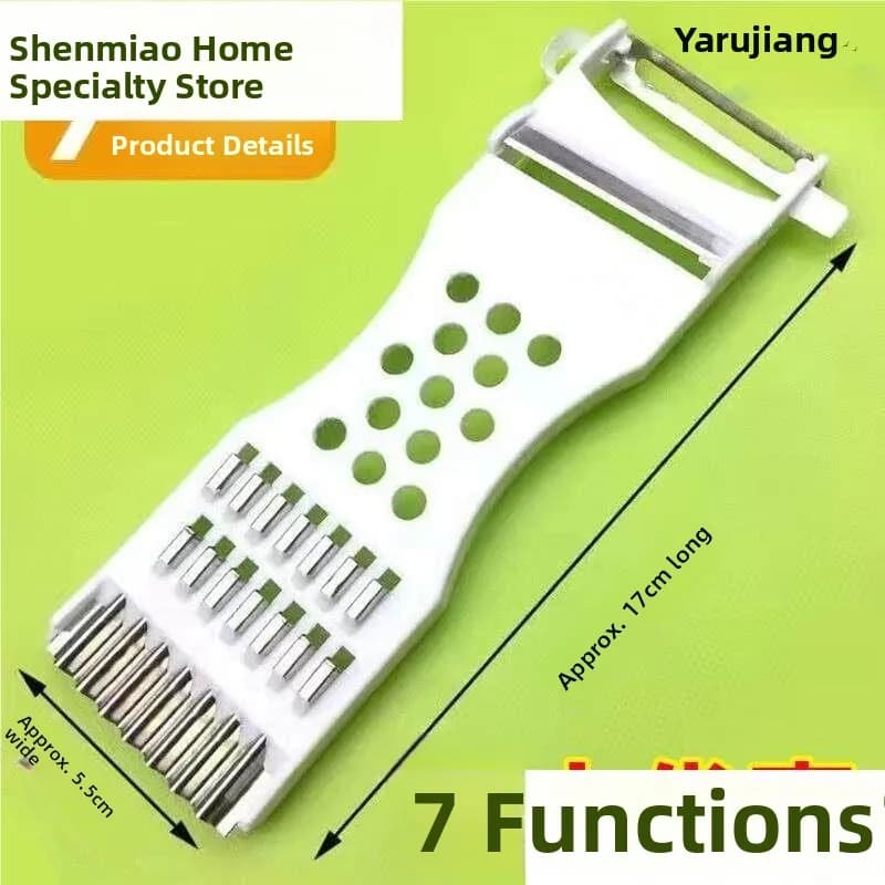 Tagliaverdure Multifunzione in Acciaio Inossidabile, Utensile da Cucina per Pelare e Grattugiare, Coltello per Buccia di Zucchine Cinesi, Uso Domestico