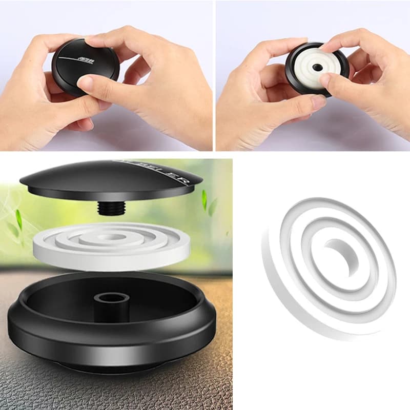 3/5/10PCS Auto Solid Perfume Gel Replacement Cartridge Air Vent Balsamo Solid Circular Notch Charging Accessories Auto Ornament