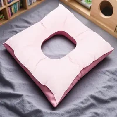 Cuscino per poggiatesta da salone (1 pezzo) con design ergonomico a foro cavo per massaggio cervicale e dorsale, riutilizzabile per saloni di bellezza