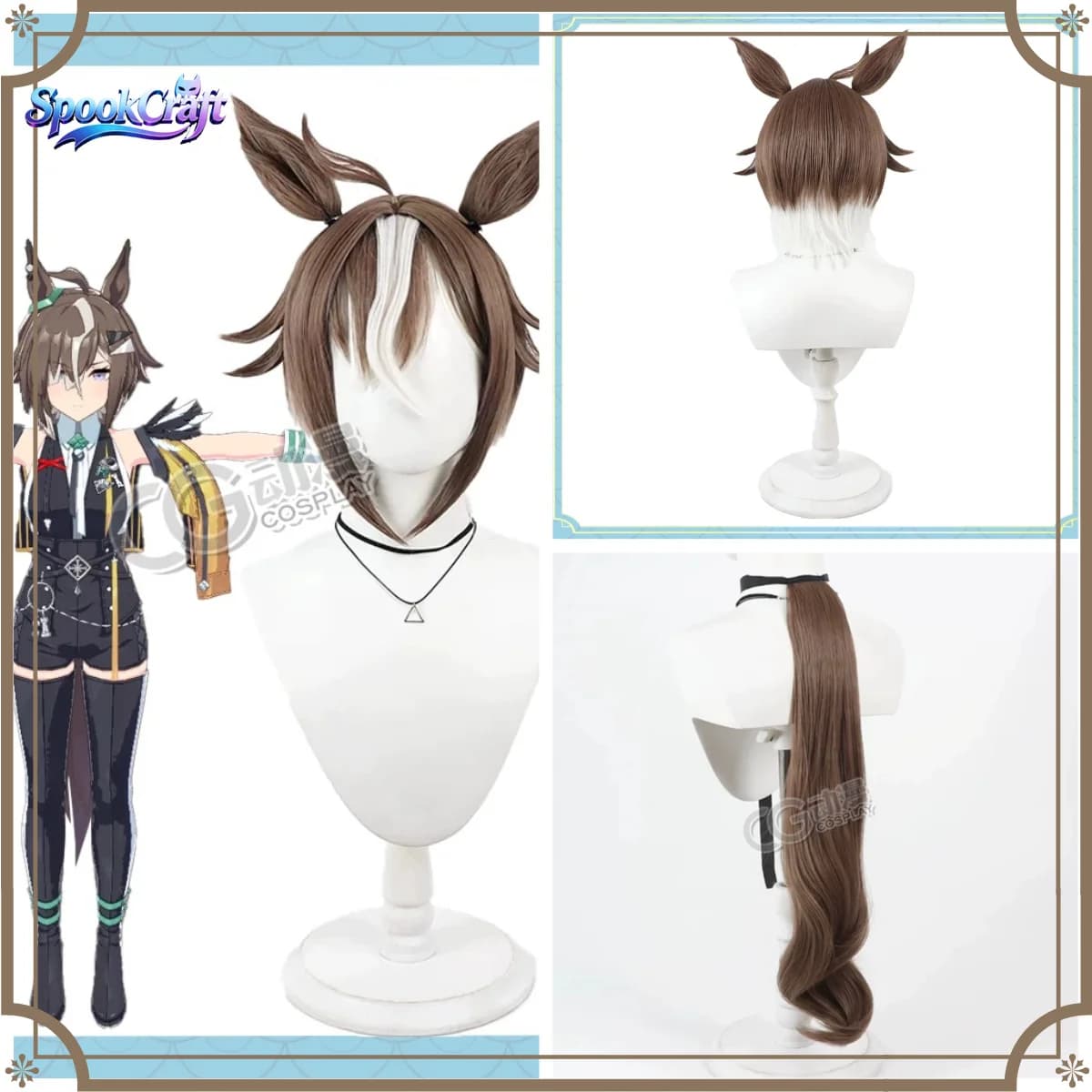 New Umamusume Rulership Cosplay wig Long hair prop Accessories