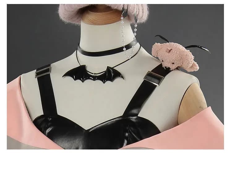 Akiyama Lolita Devil Cosplay Dress with Hat - Halloween Stage Costume